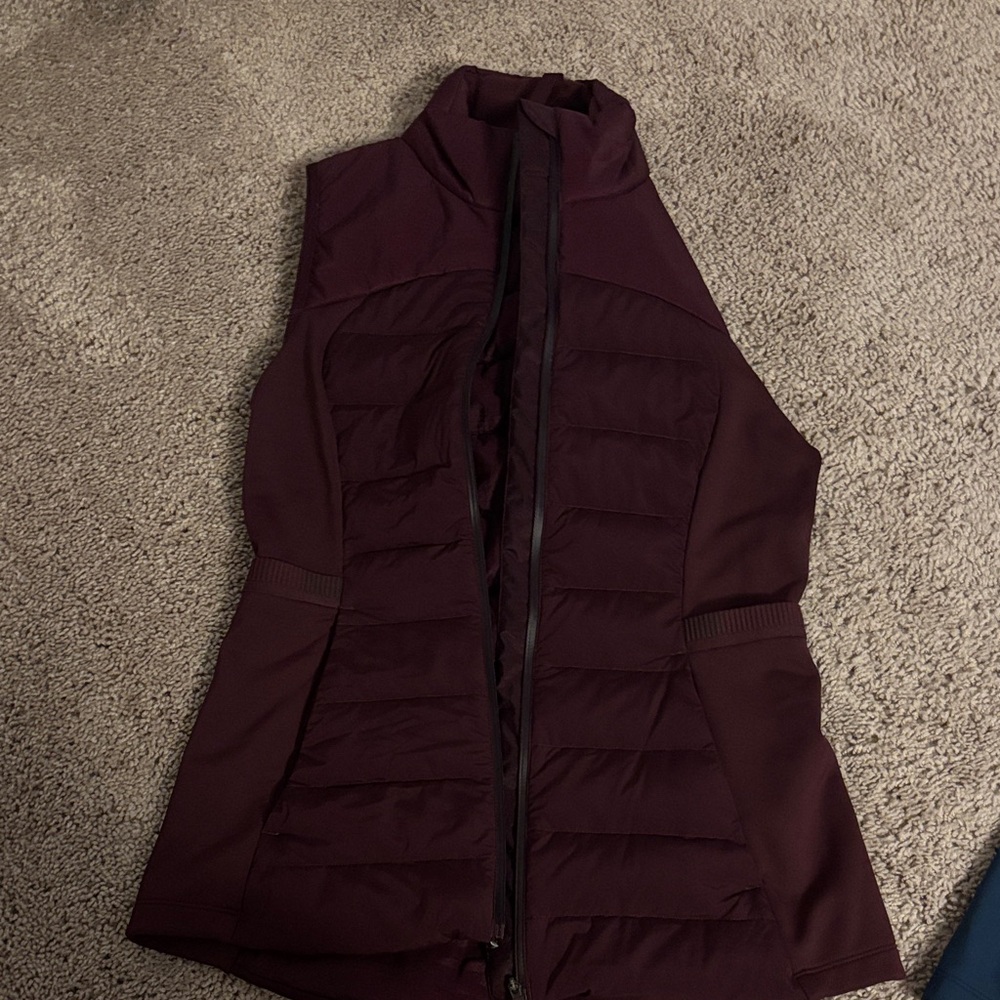 lululemon athletica Dark Red Puffer Vest